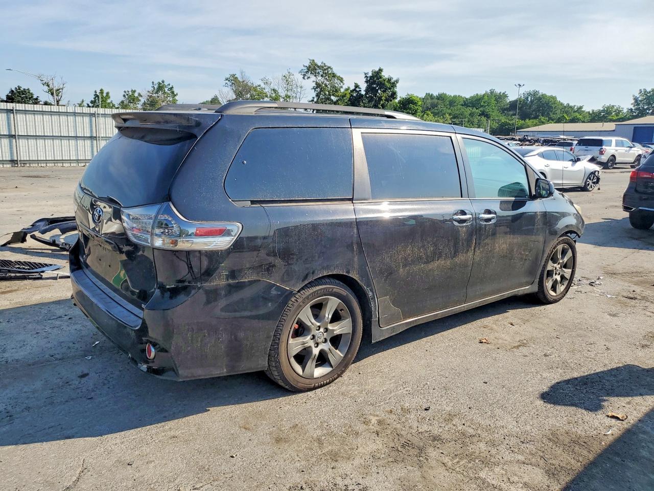 2014 Toyota Sienna Sport Black vin: 5TDXK3DC8ES458999