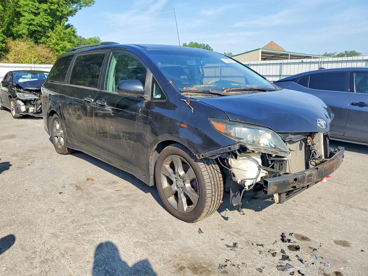 2014 Toyota Sienna Sport Black vin: 5TDXK3DC8ES458999