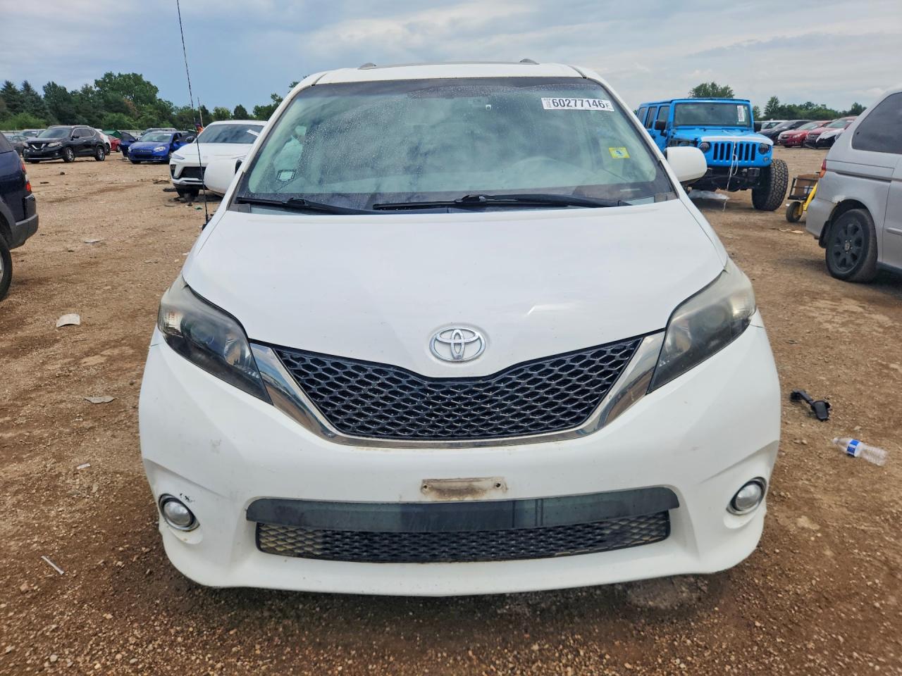 2014 Toyota Sienna Sport White vin: 5TDXK3DCXES409836