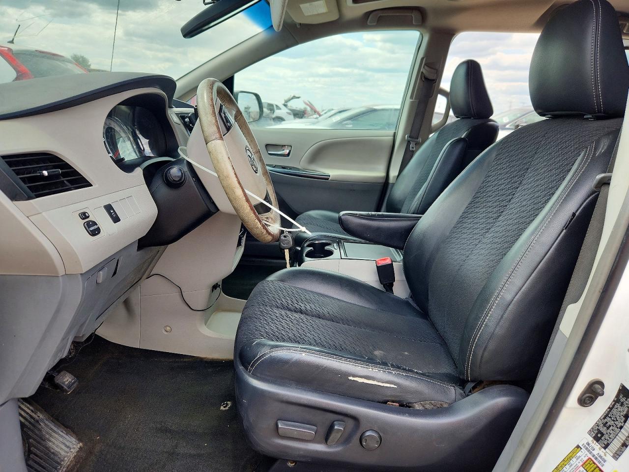 2014 Toyota Sienna Sport White vin: 5TDXK3DCXES409836