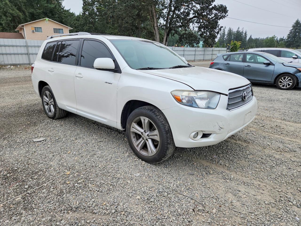 2010 Toyota Highlander Sport White vin: 5TDXK3EH4AS005676