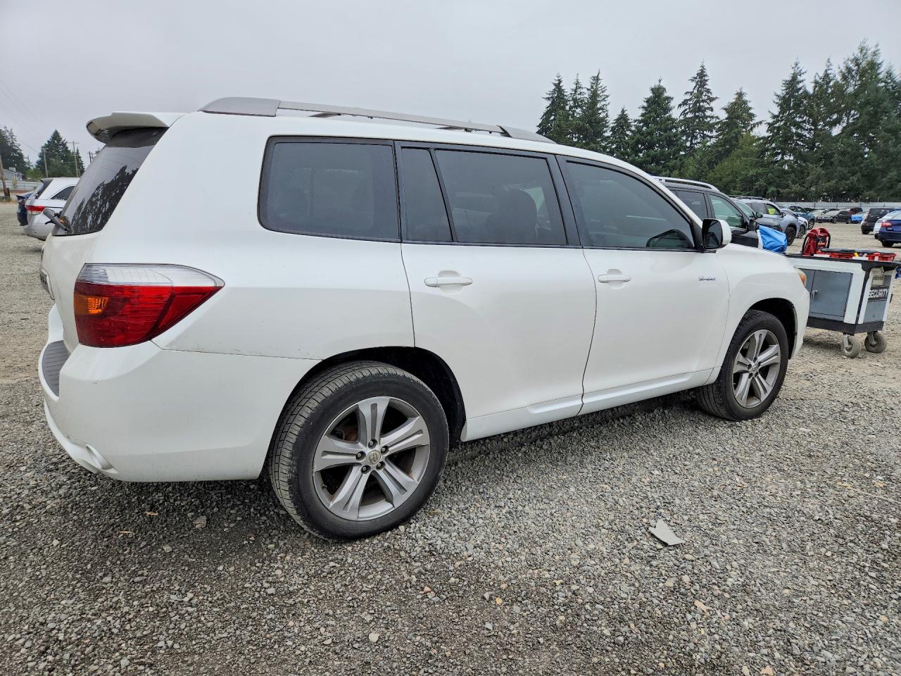 2010 Toyota Highlander Sport White vin: 5TDXK3EH4AS005676