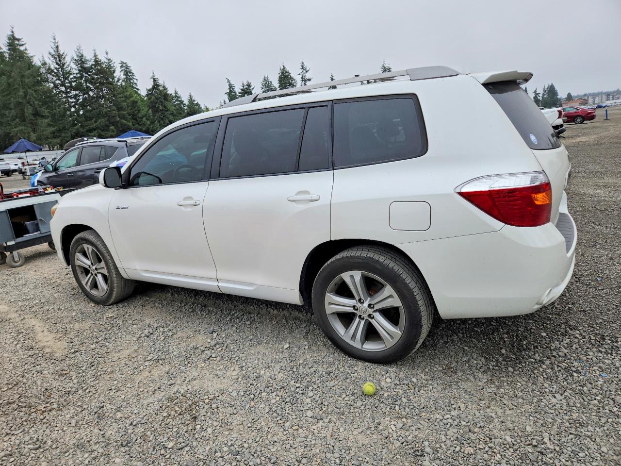 2010 Toyota Highlander Sport White vin: 5TDXK3EH4AS005676