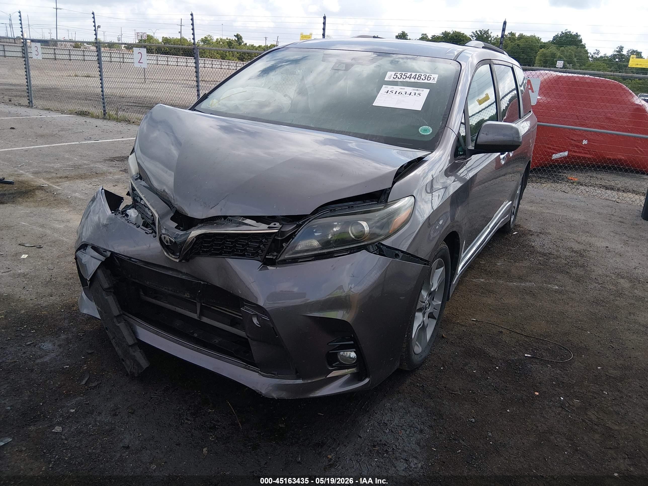 2020 Toyota Sienna Se Gray vin: 5TDXZ3DC4LS047964