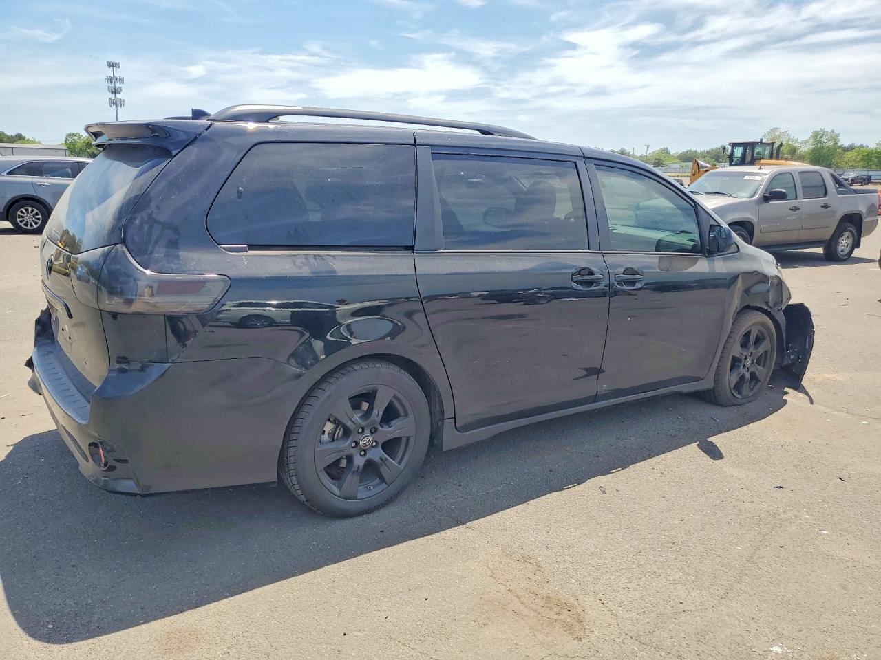 2020 Toyota Sienna Se 8-passenger Черный vin: 5TDXZ3DC6LS035413