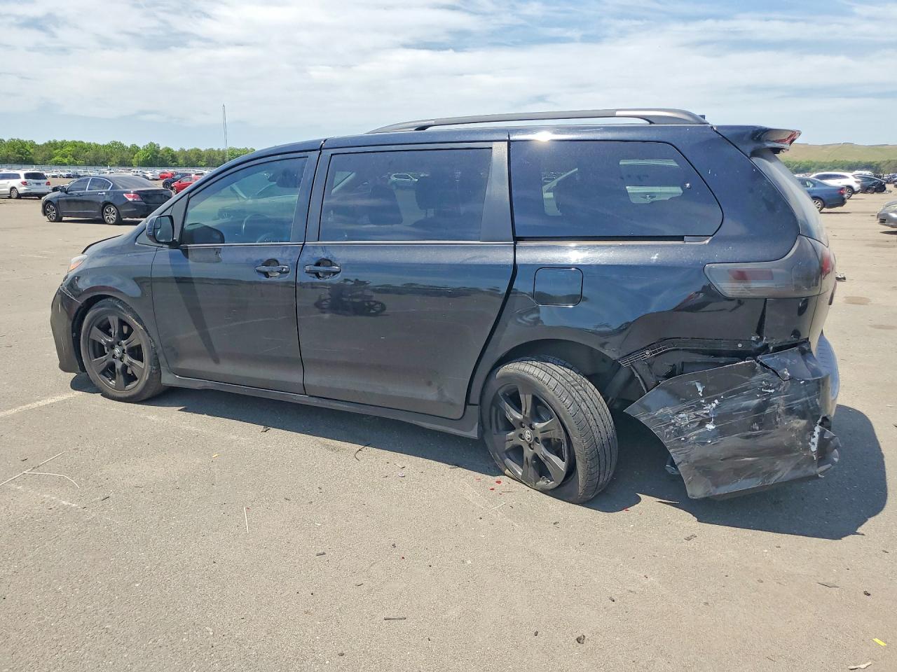 2020 Toyota Sienna Se 8-passenger Черный vin: 5TDXZ3DC6LS035413