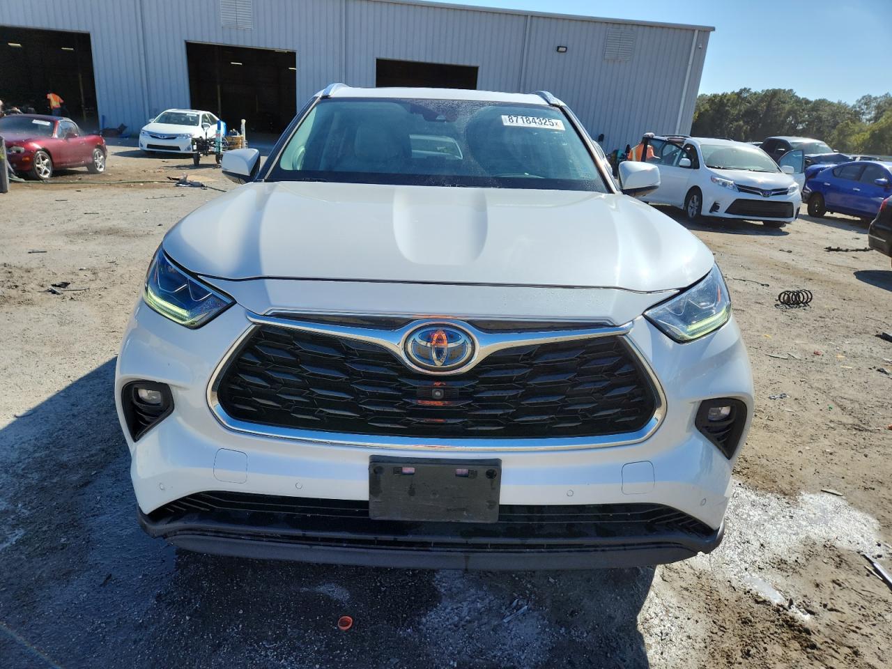 2020 Toyota Highlander Hybrid Limited White vin: 5TDYARAH5LS002689