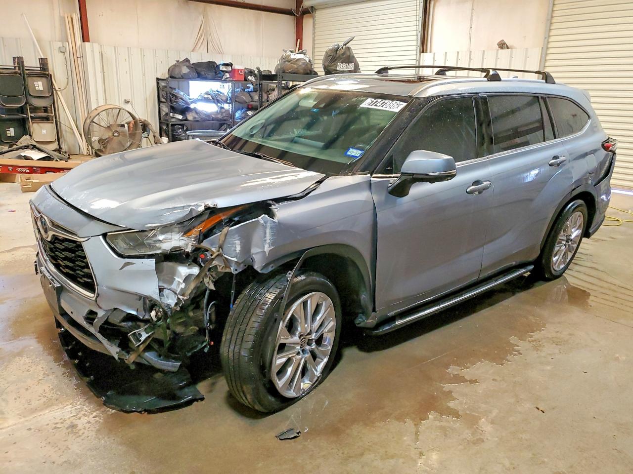 2023 Toyota Highlander Hybrid Limited Серебряный vin: 5TDYARAH7PS518607