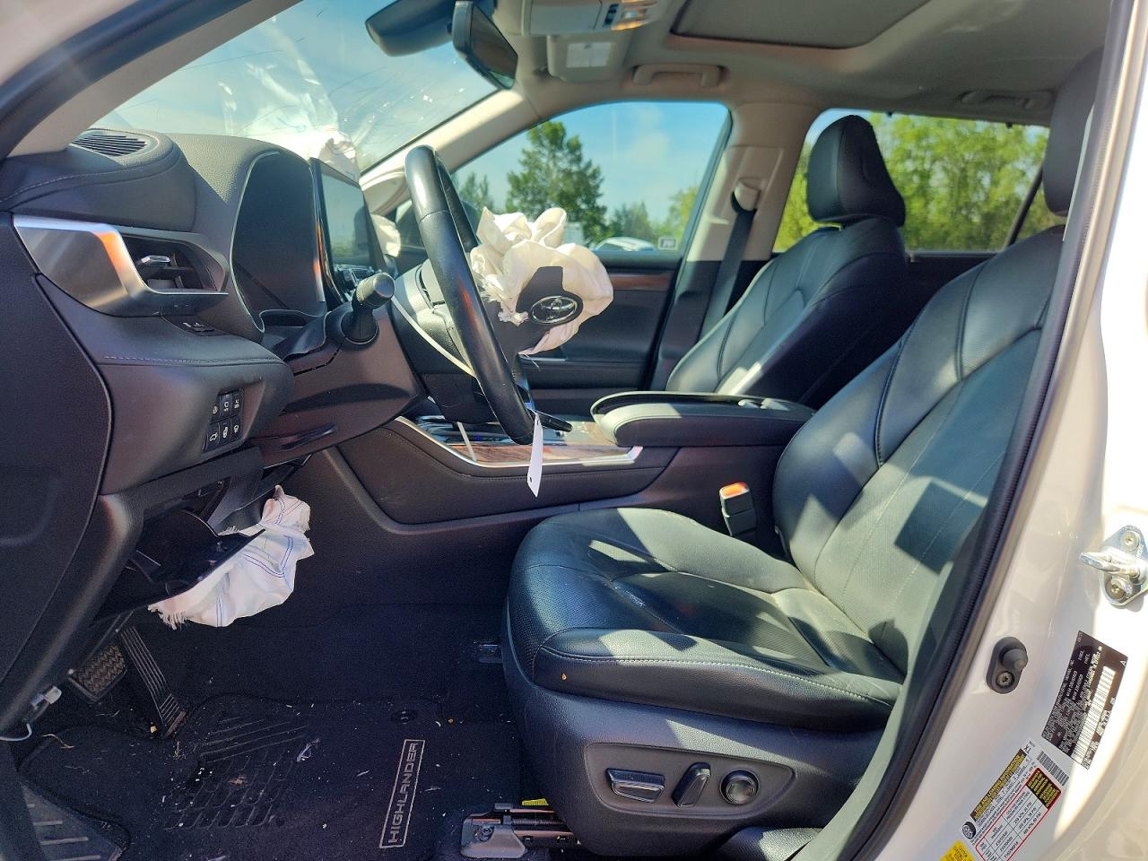 2021 Toyota Highlander Hybrid Limited White vin: 5TDYARAHXMS005007