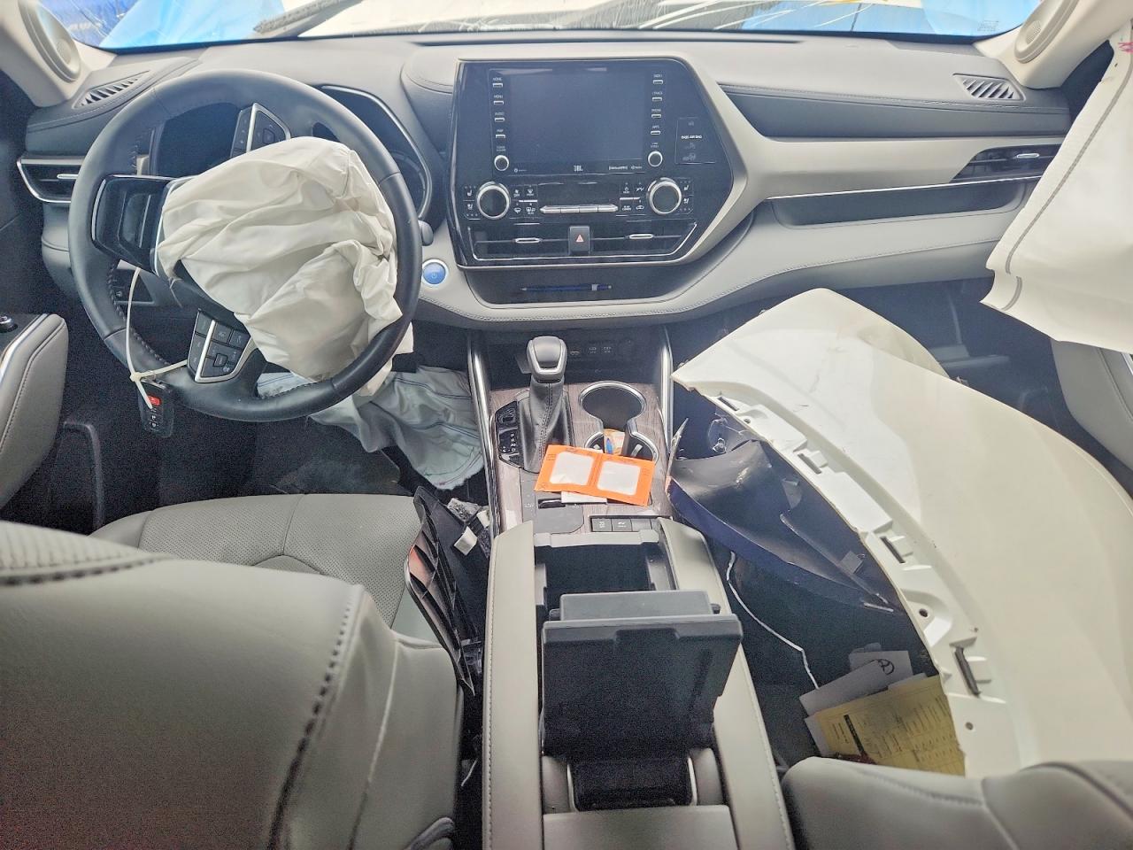 2021 Toyota Highlander Hybrid Limited White vin: 5TDYARAHXMS506348
