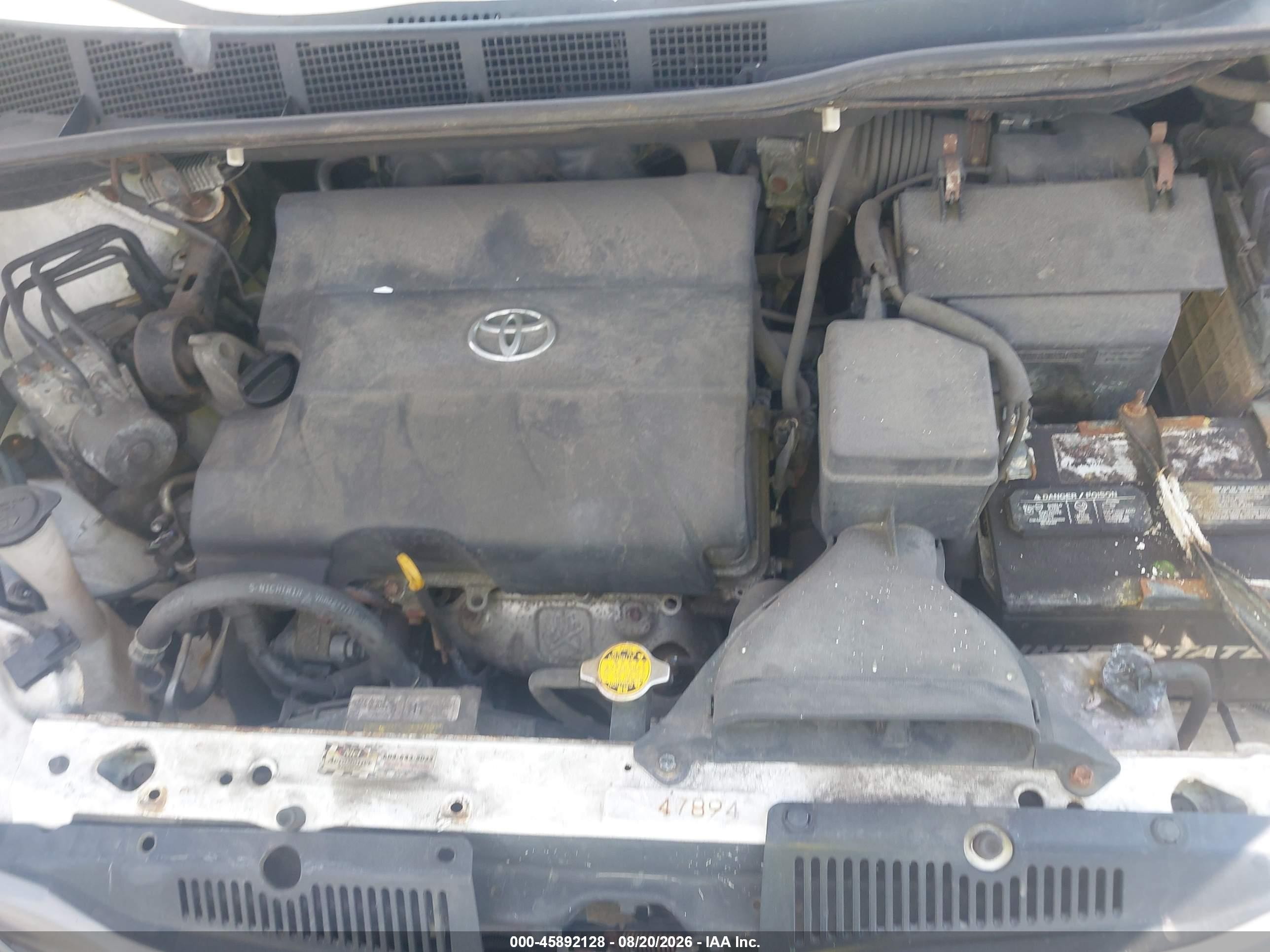 2011 Toyota Sienna Xle V6 Белый vin: 5TDYK3DC0BS132288