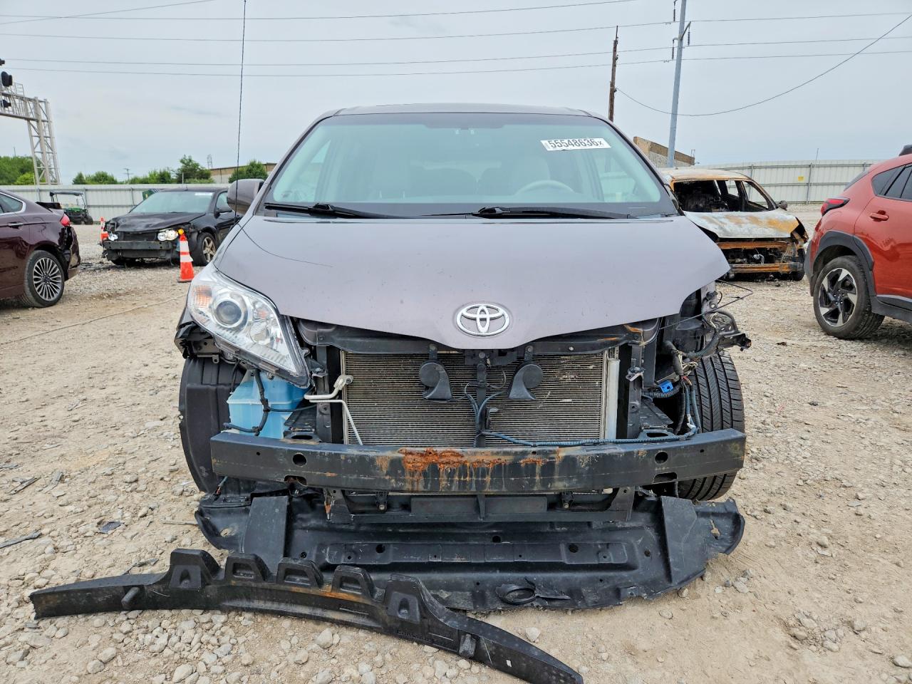2014 Toyota Sienna Xle 8-passenger Gray vin: 5TDYK3DC0ES511618
