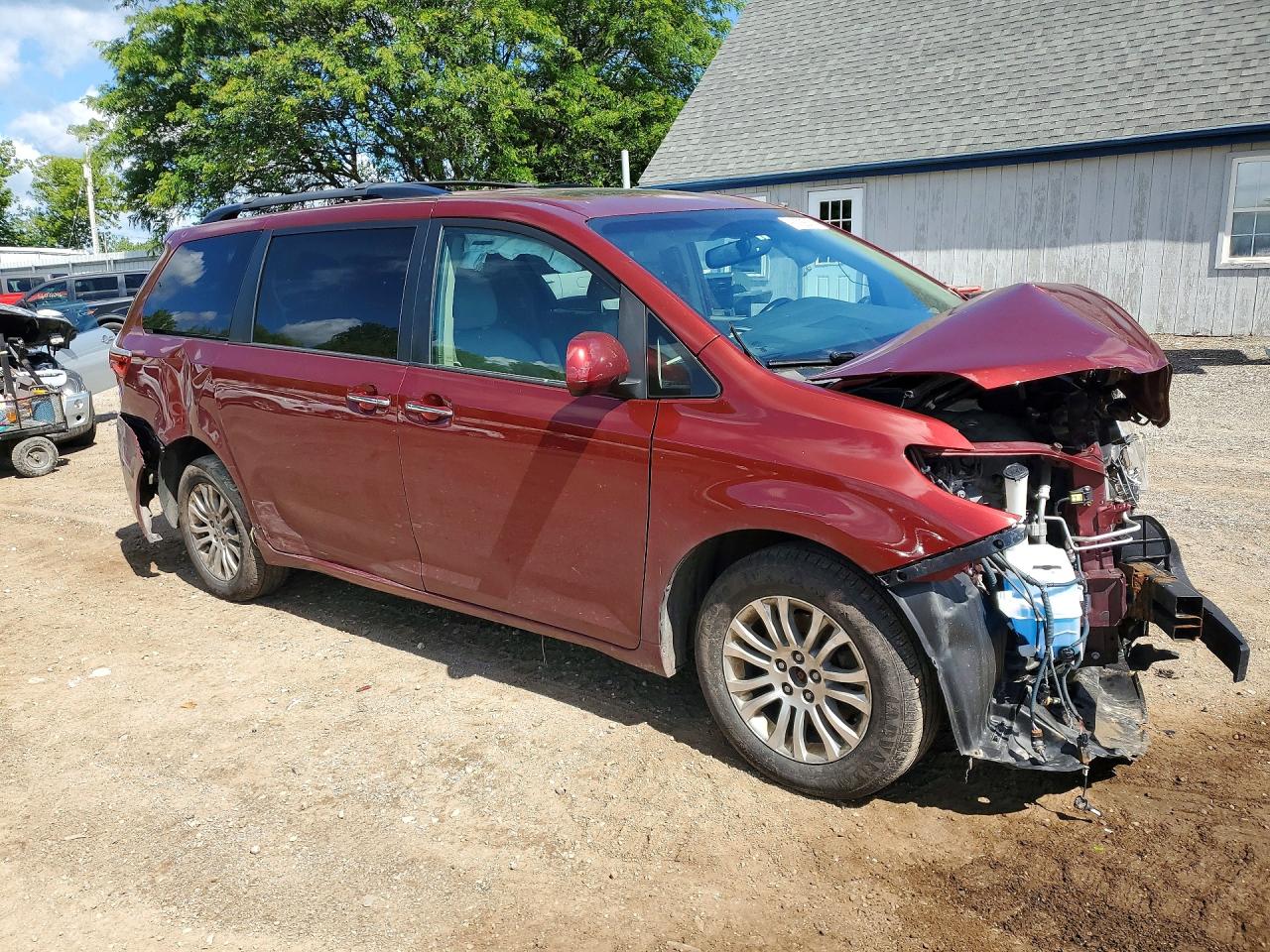 2015 Toyota Sienna Xle Premium 8-passenger Burgundy vin: 5TDYK3DC0FS638239