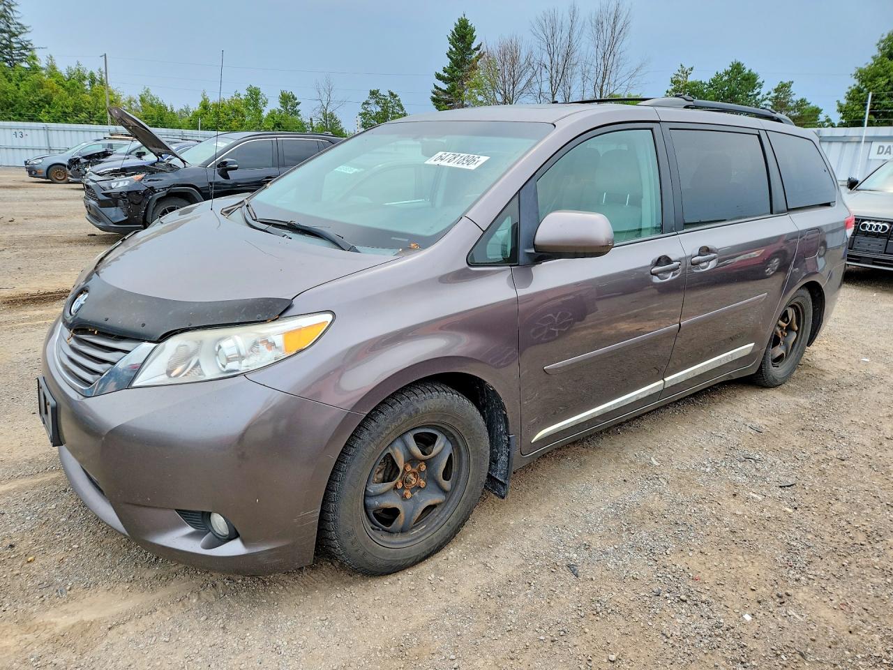 2013 Toyota Sienna Xle 8-passenger Gray vin: 5TDYK3DC1DS281814