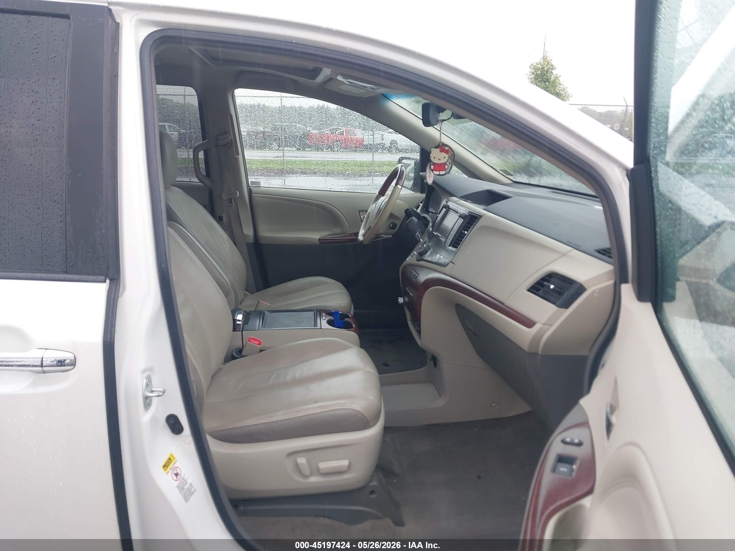 2014 Toyota Sienna Limited V6 7 Passenger White vin: 5TDYK3DC1ES478290
