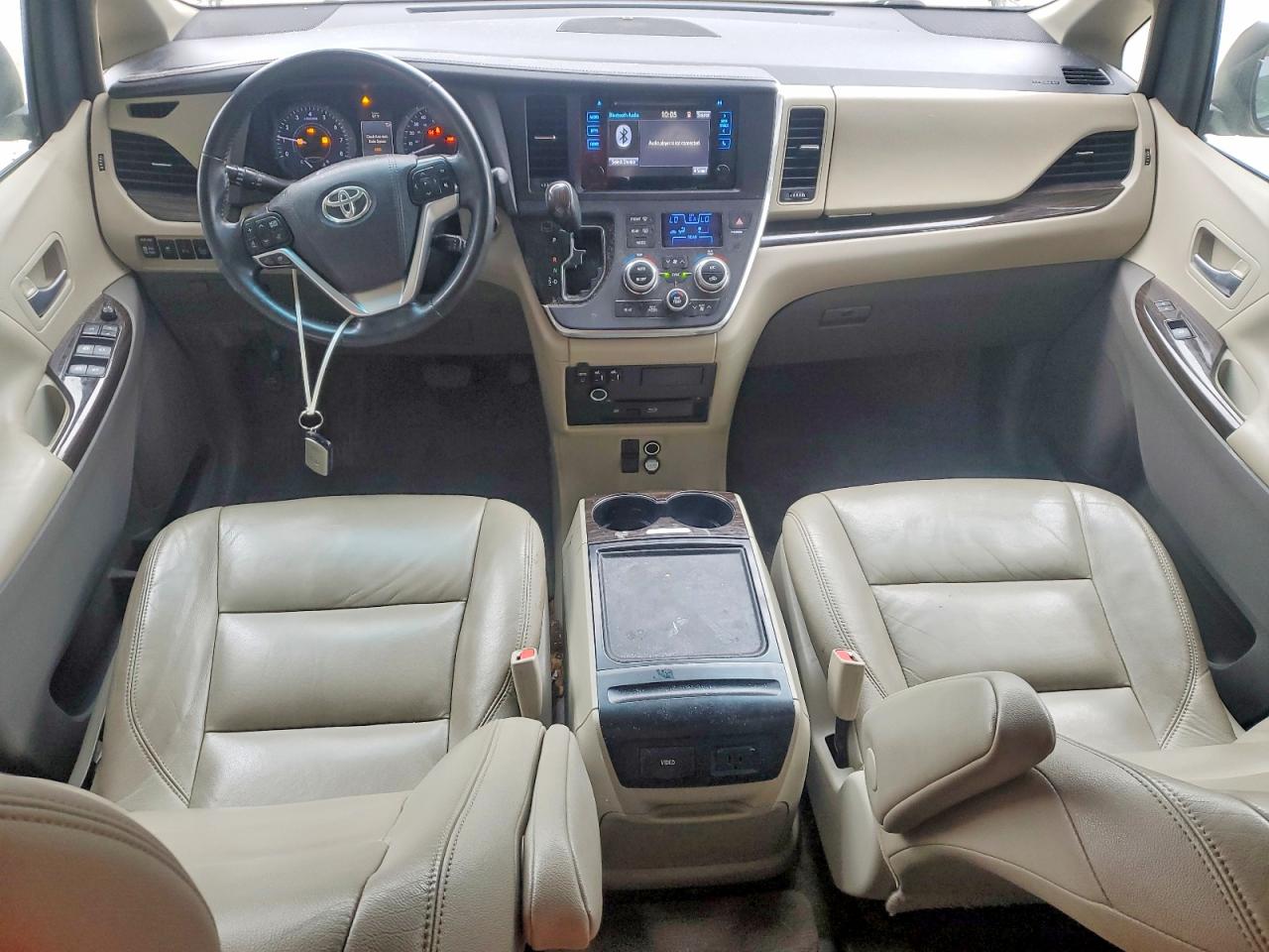 2015 Toyota Sienna Xle Premium 8-passenger White vin: 5TDYK3DC1FS585521