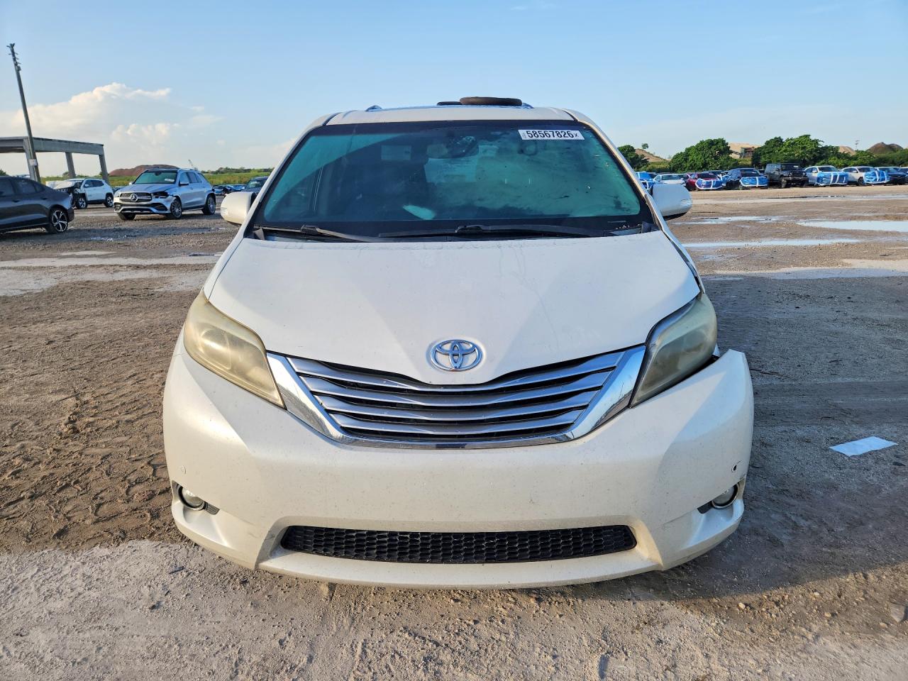 2015 Toyota Sienna Limited 7-passenger White vin: 5TDYK3DC1FS596180