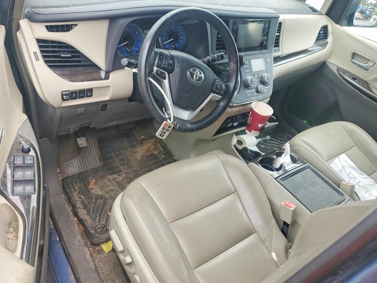 2015 Toyota Sienna Xle 8-passenger Blue vin: 5TDYK3DC1FS610529