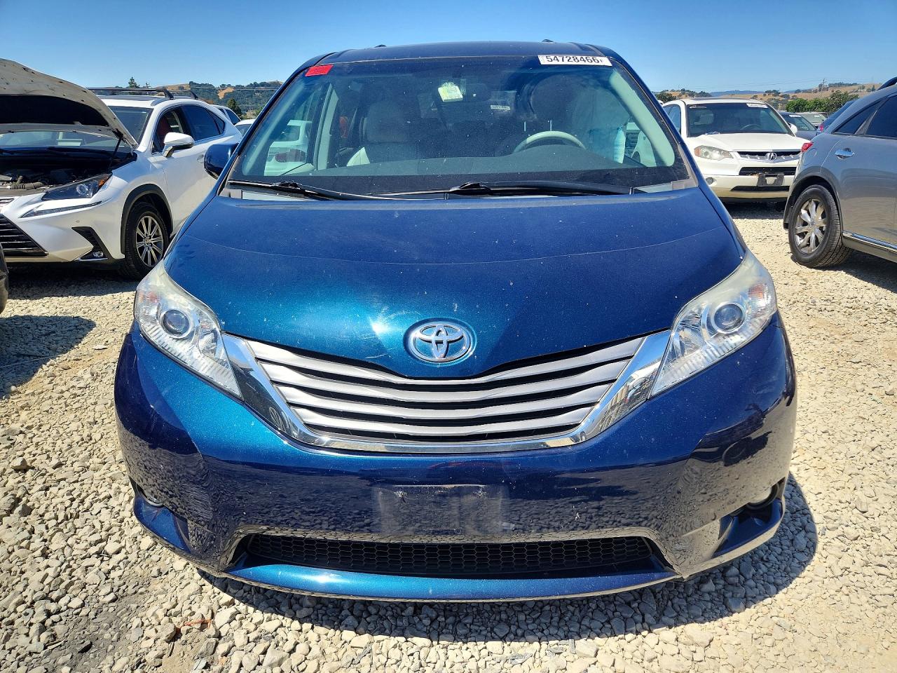 2011 Toyota Sienna Xle 8-passenger Blue vin: 5TDYK3DC2BS160075