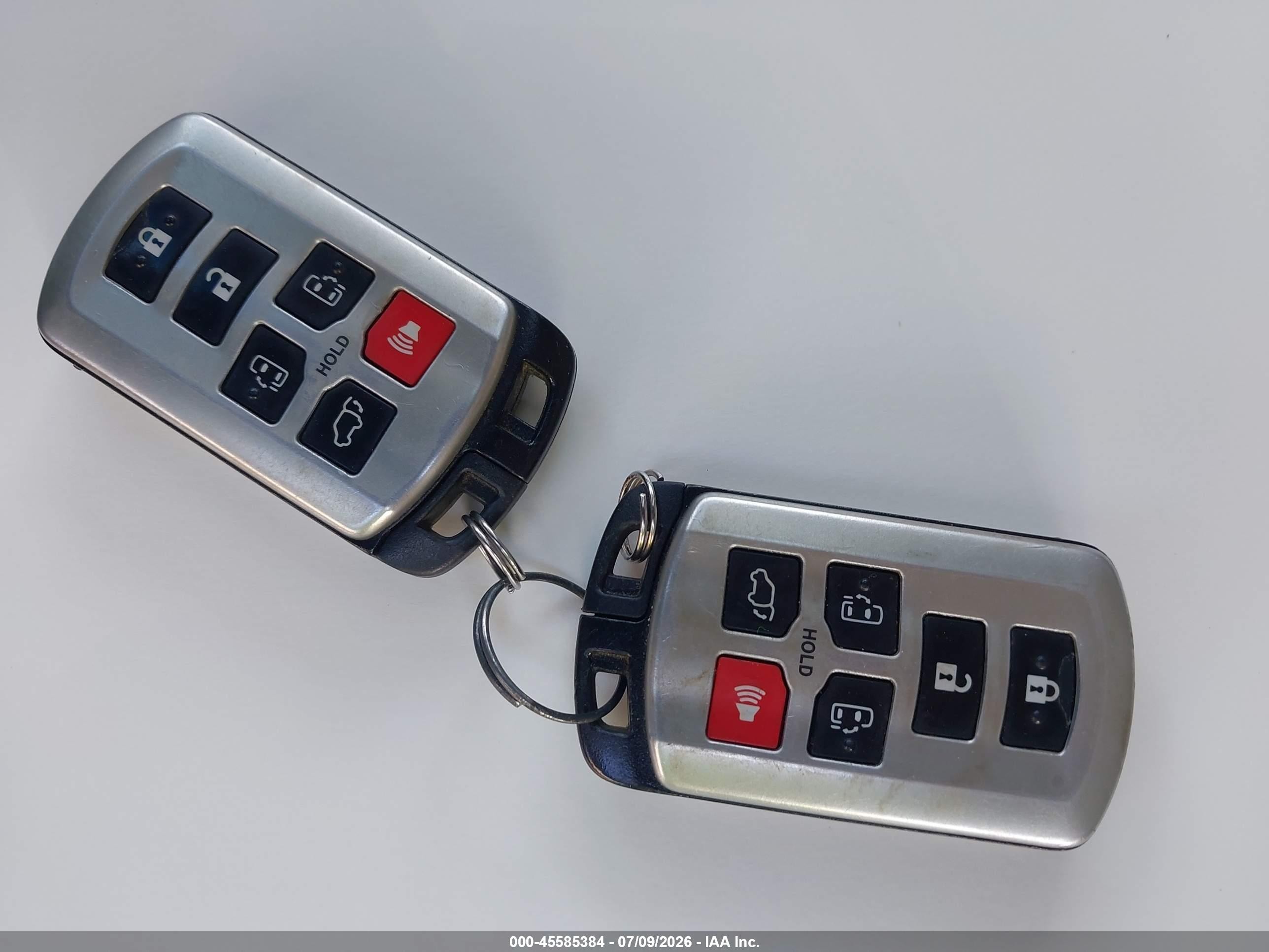 2012 Toyota Sienna Xle V6 7 Passenger Auto Access Seat Red vin: 5TDYK3DC2CS176245