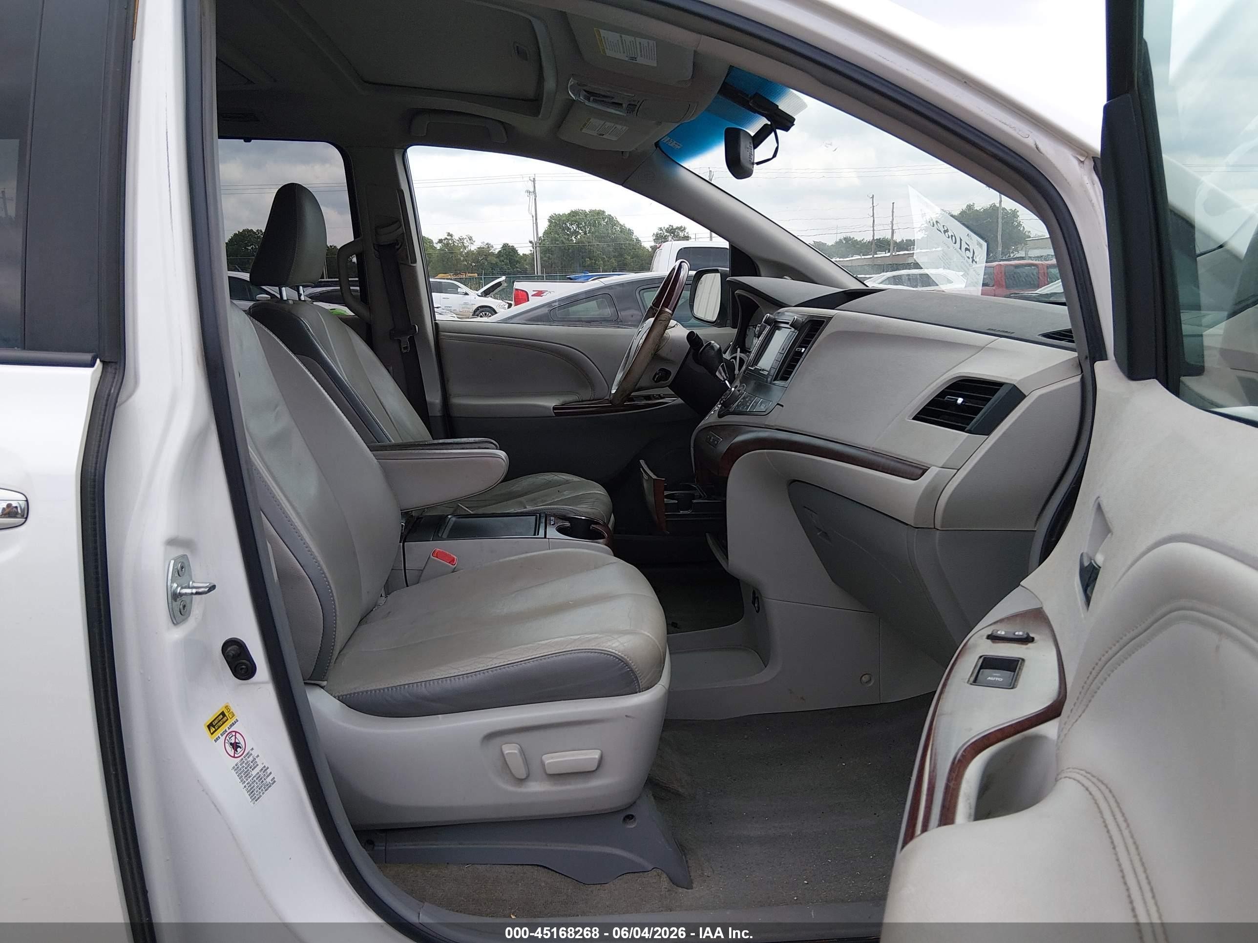 2013 Toyota Sienna Limited V6 7 Passenger White vin: 5TDYK3DC2DS338022