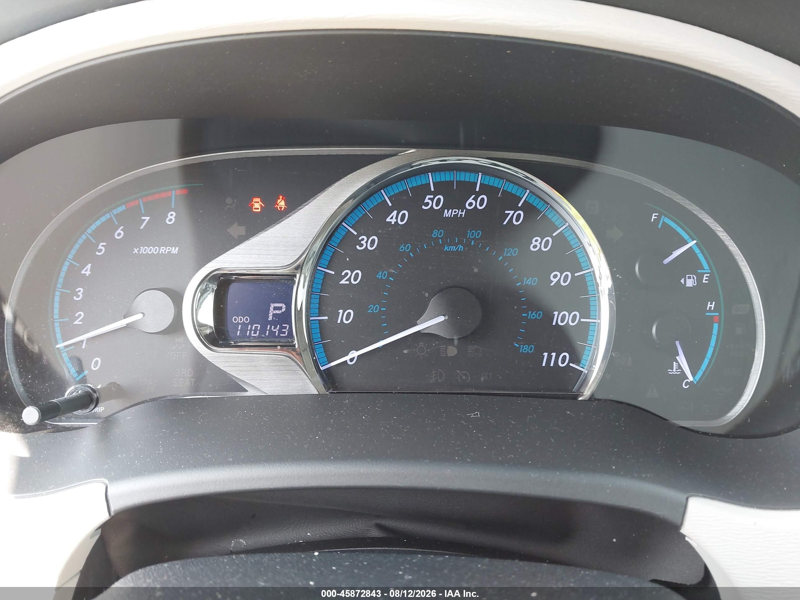 2014 Toyota Sienna Xle V6 8 Passenger Gray vin: 5TDYK3DC2ES438090