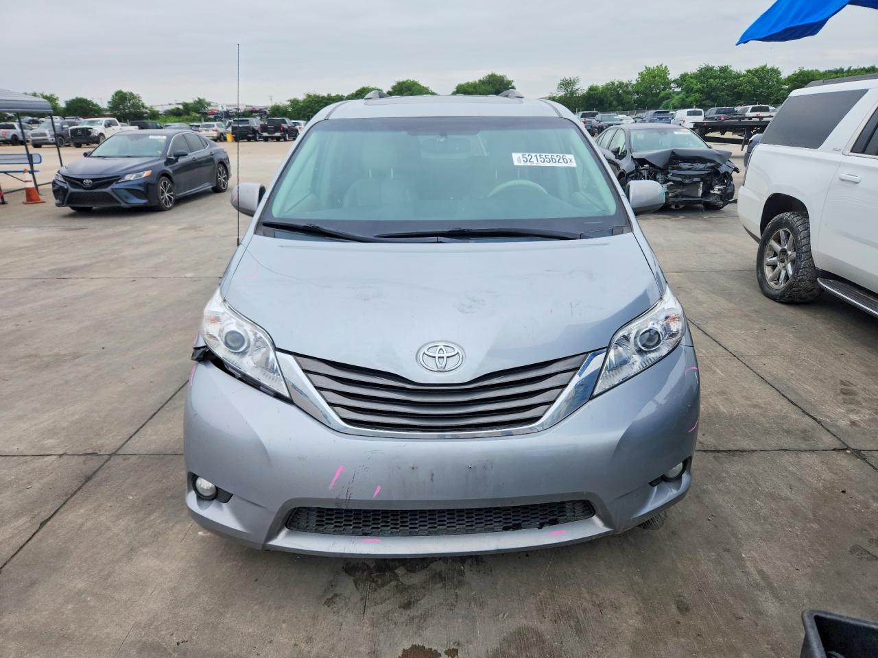 2014 Toyota Sienna Xle 8-passenger Gray vin: 5TDYK3DC2ES442222