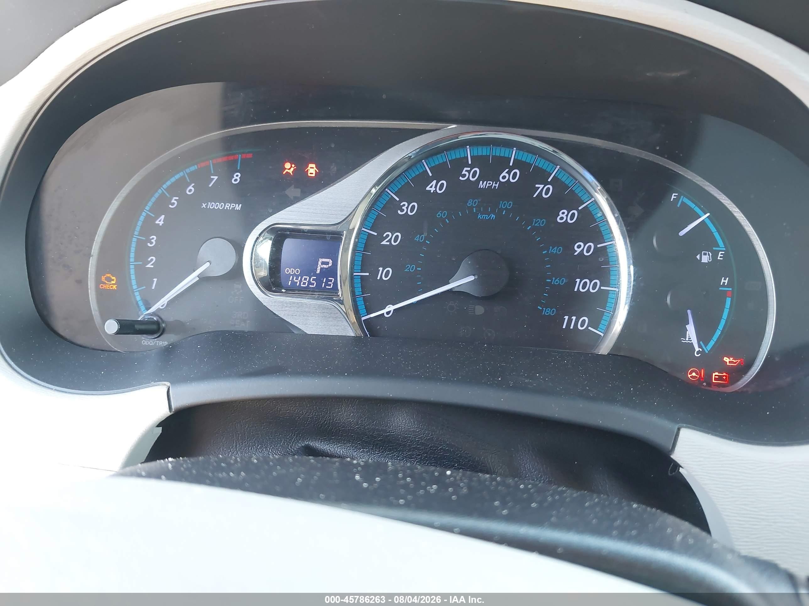2014 Toyota Sienna Xle V6 8 Passenger Коричневый vin: 5TDYK3DC2ES468383