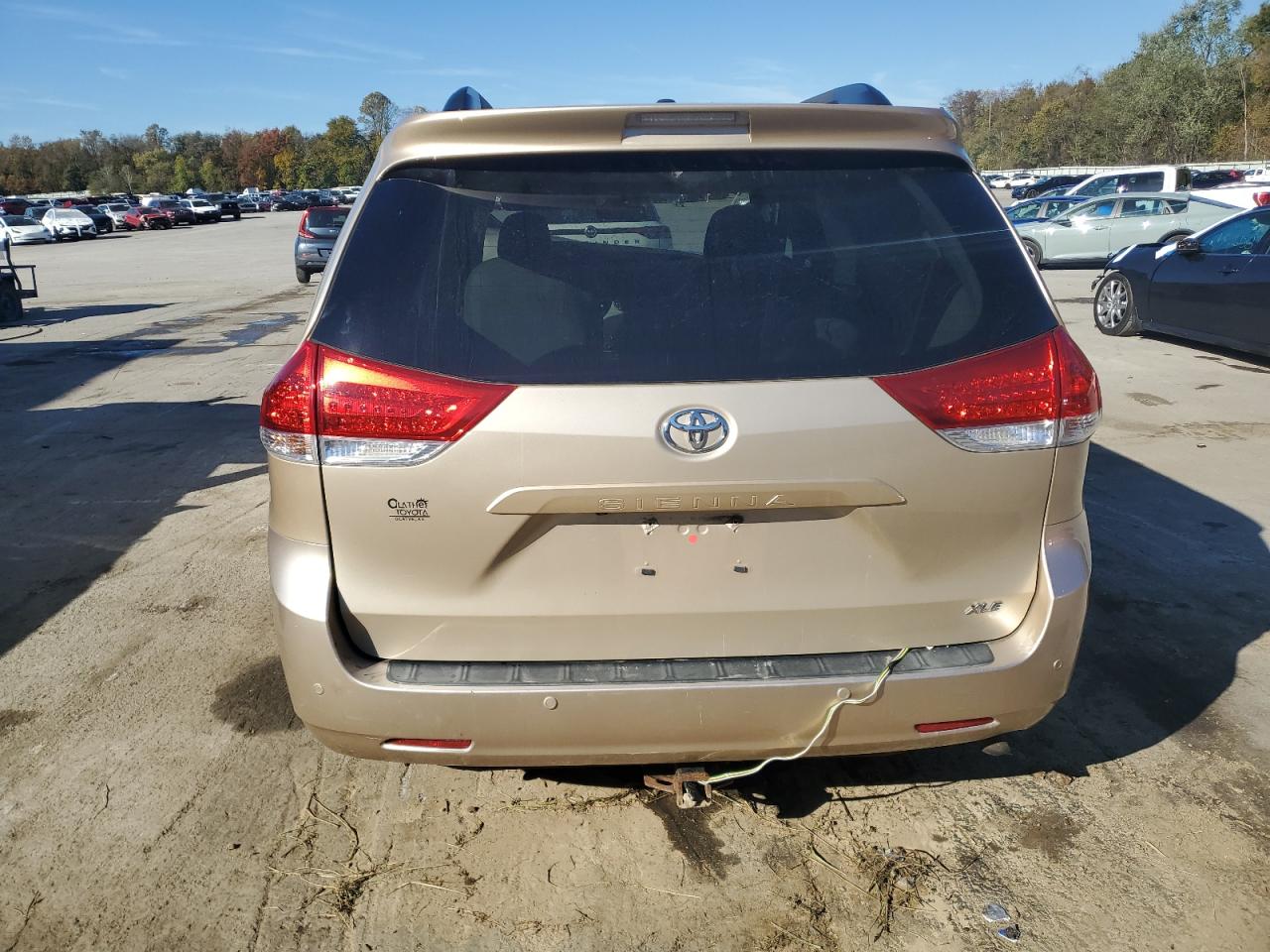 2014 Toyota Sienna Xle 8-passenger Tan vin: 5TDYK3DC2ES473888