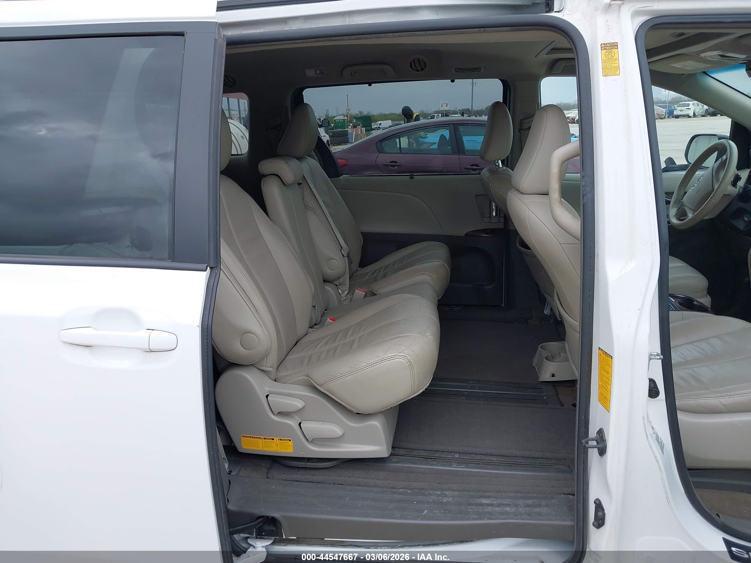 2014 Toyota Sienna Xle V6 8 Passenger Белый vin: 5TDYK3DC3ES502461
