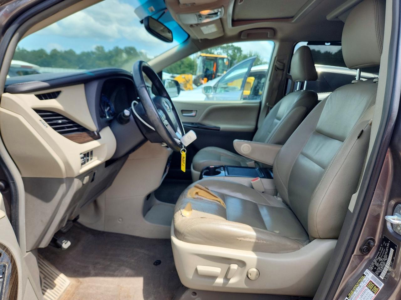 2015 Toyota Sienna Xle Premium 8-passenger Gray vin: 5TDYK3DC3FS556277