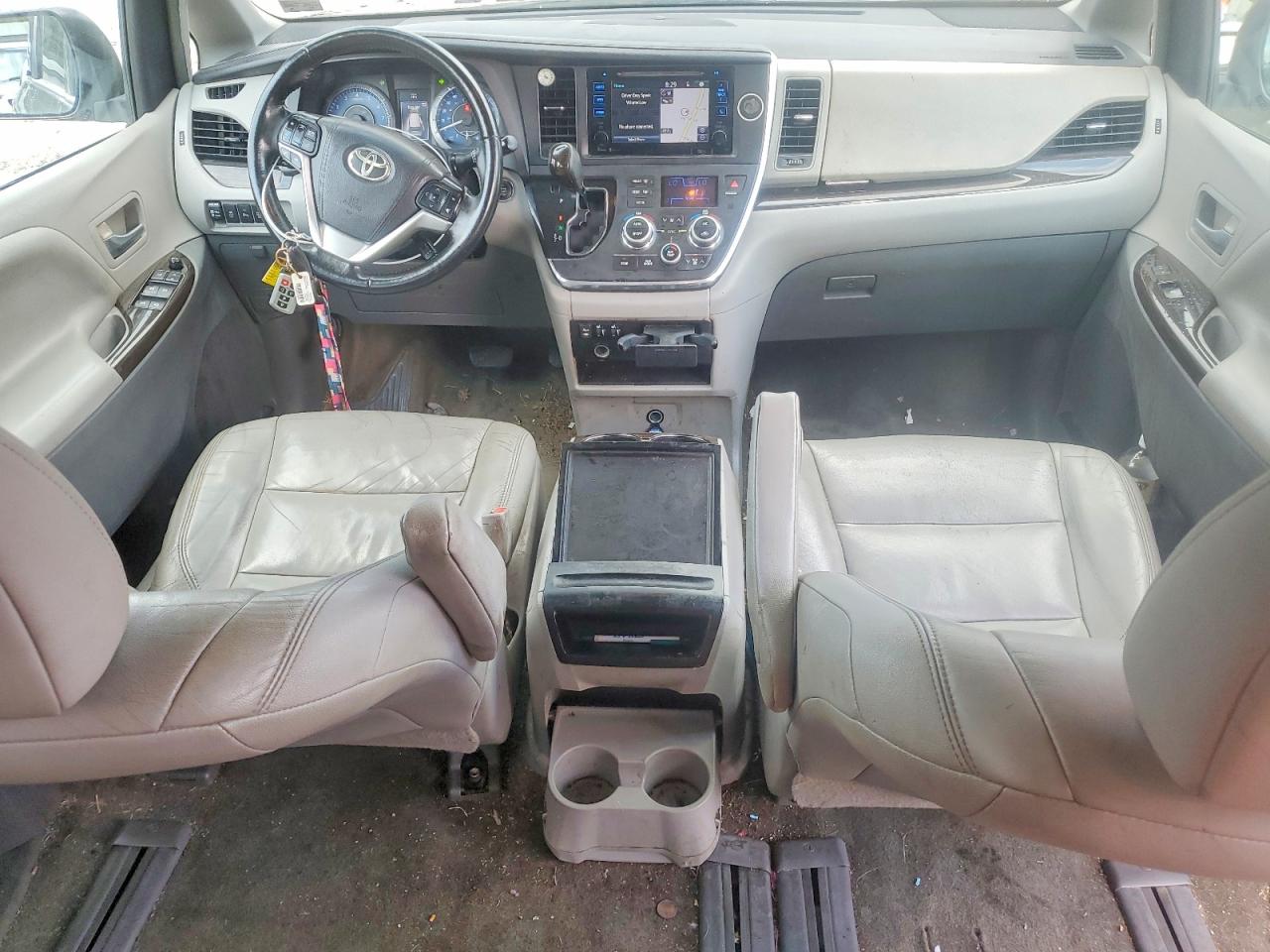2015 Toyota Sienna Ce Угольный vin: 5TDYK3DC3FS572091