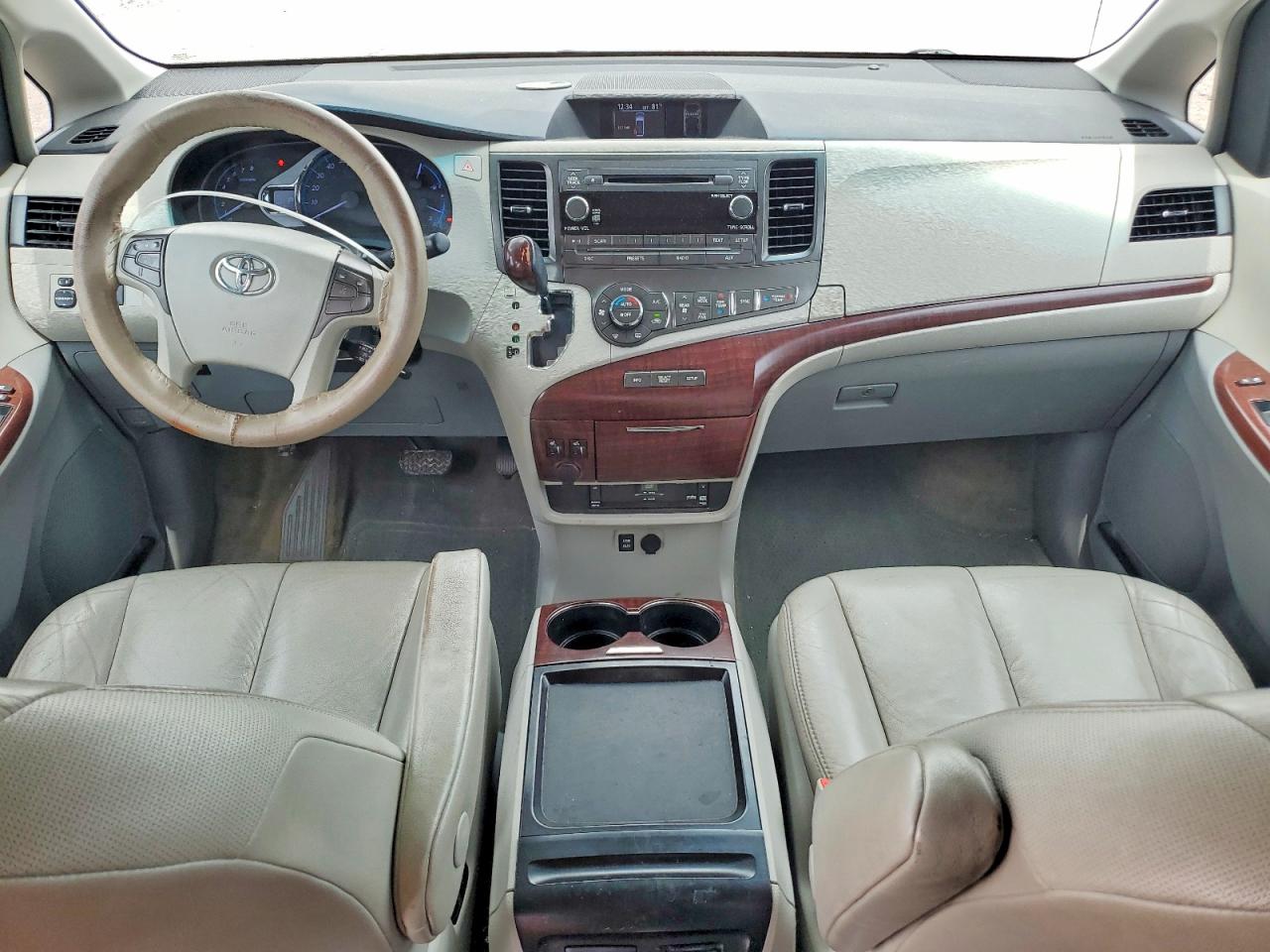 2011 Toyota Sienna Xle 8-passenger Угольный vin: 5TDYK3DC4BS170901