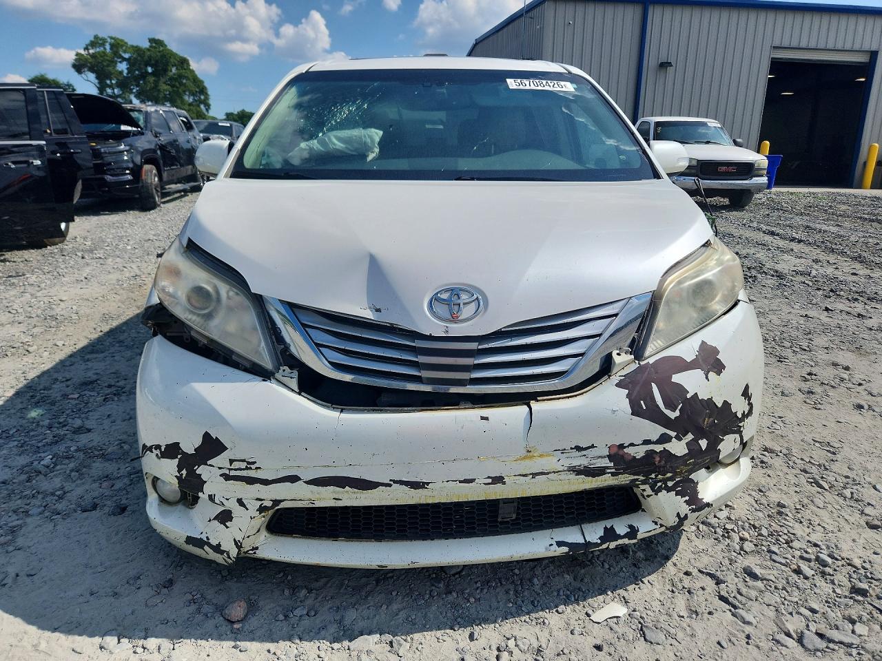 2014 Toyota Sienna Limited 7-passenger White vin: 5TDYK3DC4ES428872