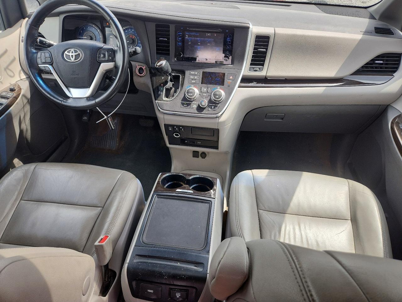 2015 Toyota Sienna Xle Premium 8-passenger Blue vin: 5TDYK3DC4FS609195