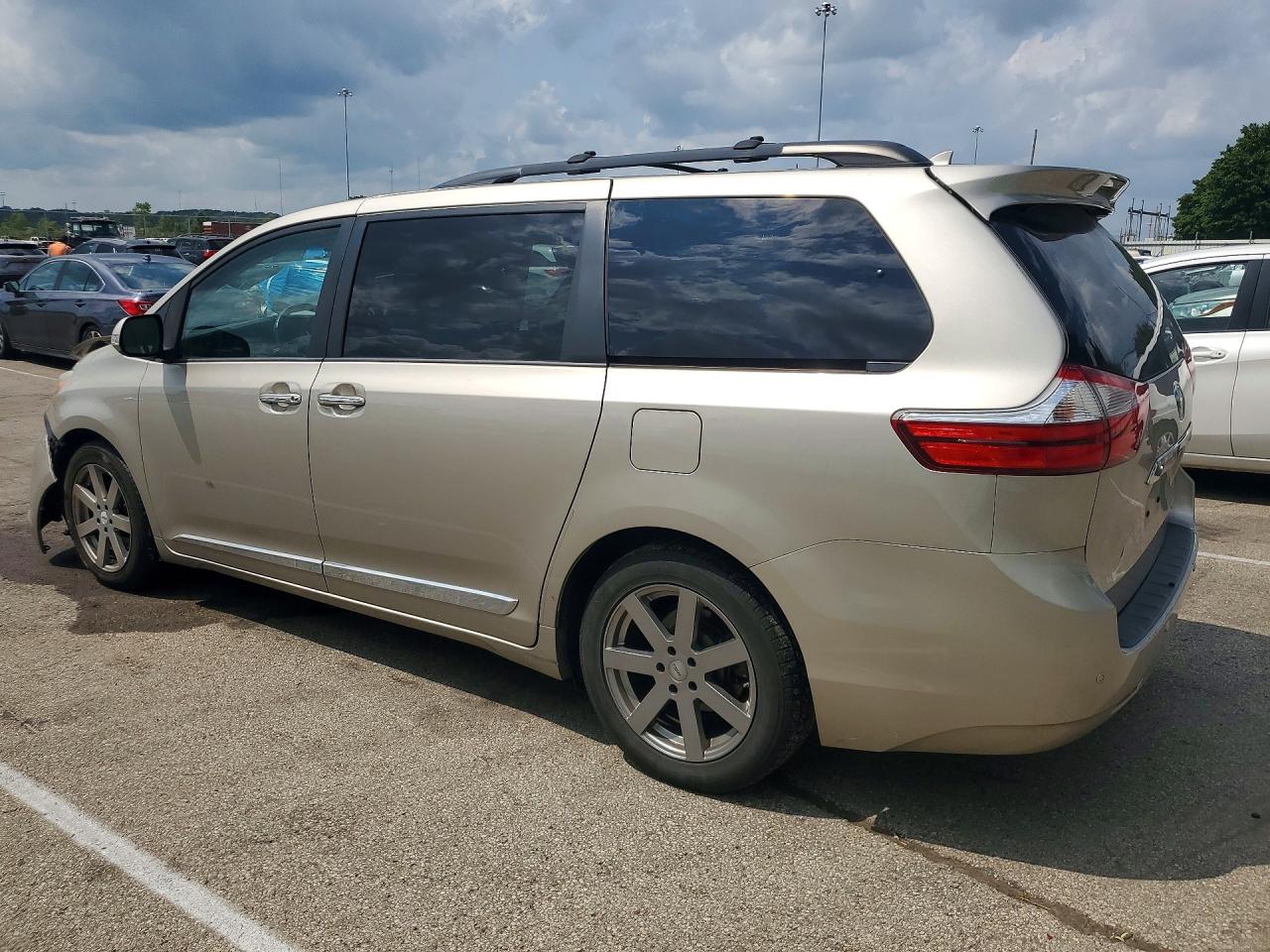 2015 Toyota Sienna Limited Premium 7-passenger Бежевый vin: 5TDYK3DC4FS622092