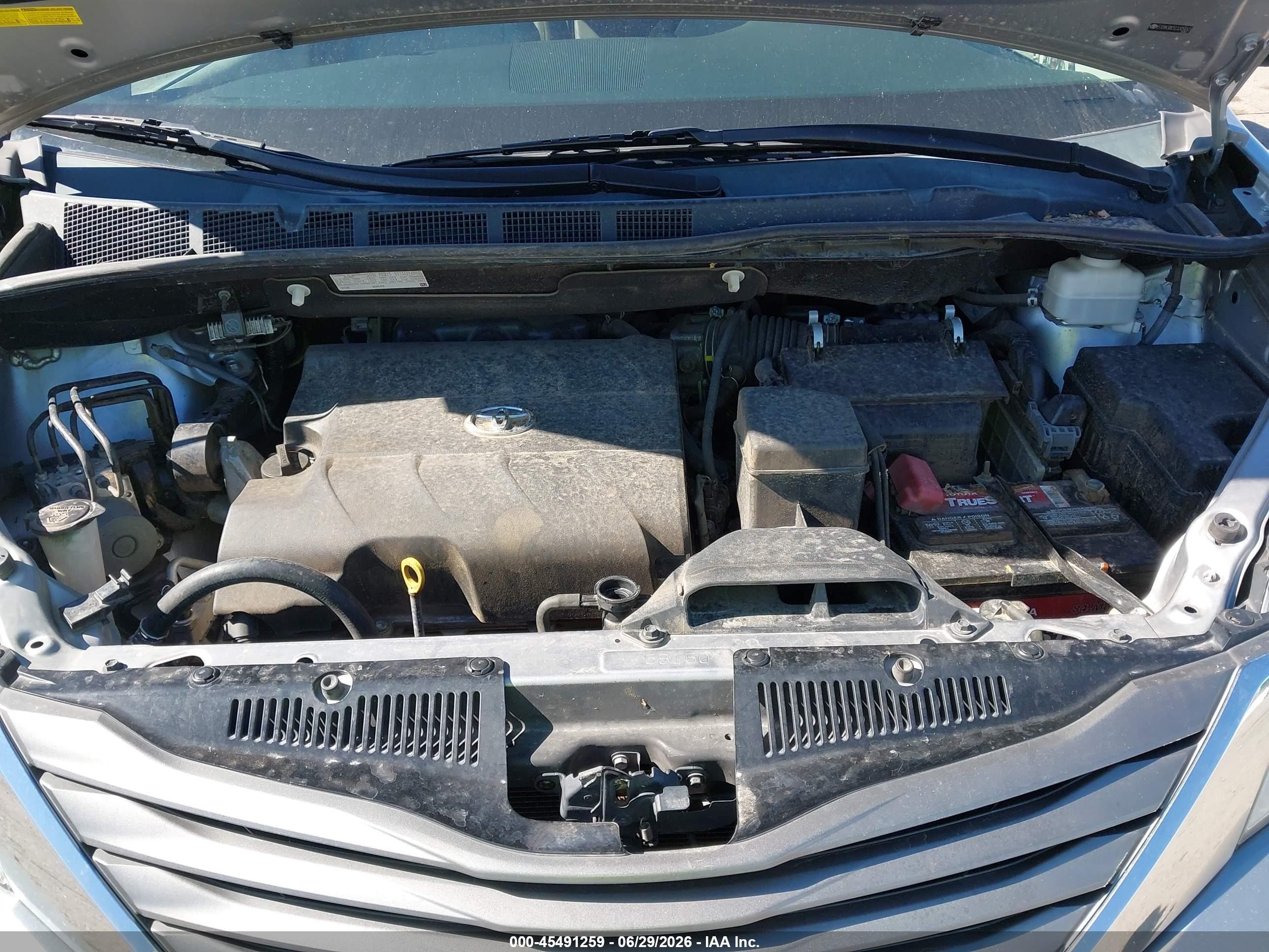 2012 Toyota Sienna Xle V6 8 Passenger Серый vin: 5TDYK3DC5CS205642