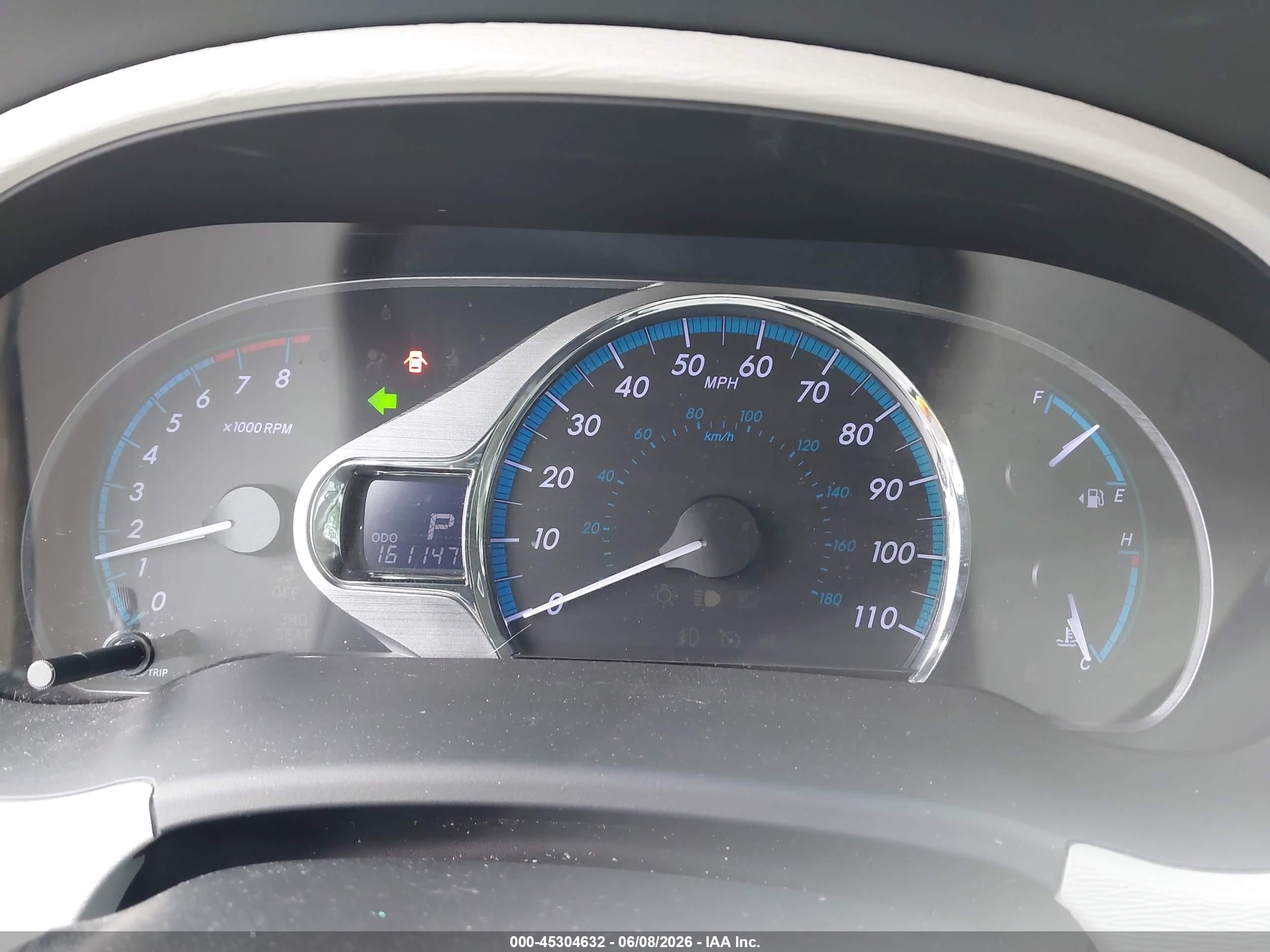 2012 Toyota Sienna Xle V6 8 Passenger Black vin: 5TDYK3DC5CS222683