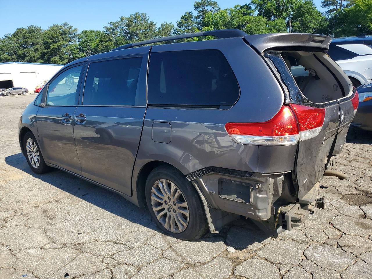 2014 Toyota Sienna Xle 8-passenger Gray vin: 5TDYK3DC5ES513249