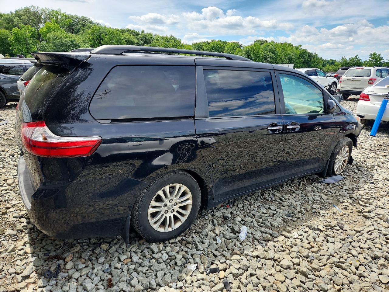 2015 Toyota Sienna Black vin: 5TDYK3DC5FS649835