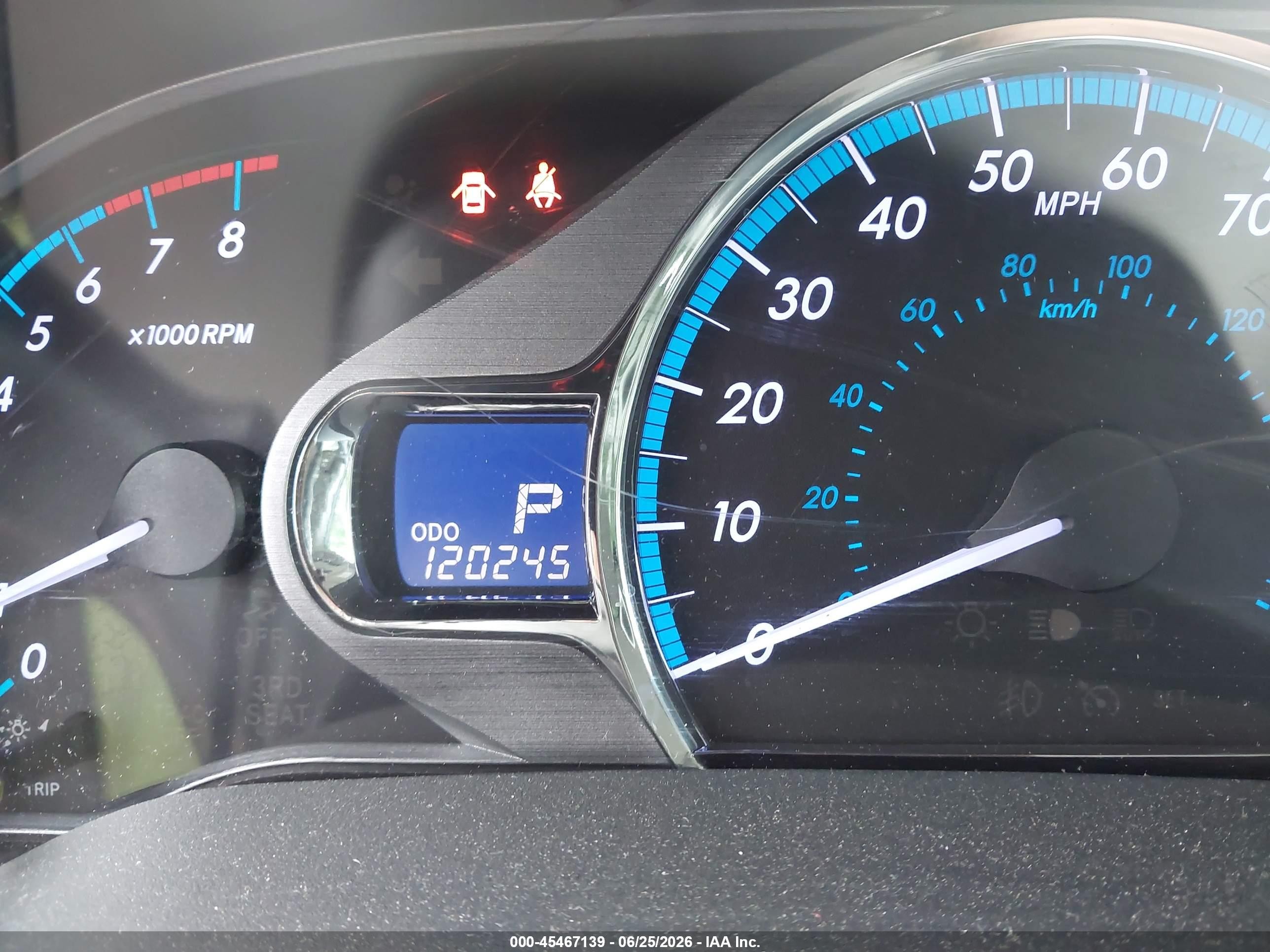 2012 Toyota Sienna Xle V6 8 Passenger Silver vin: 5TDYK3DC6CS268295