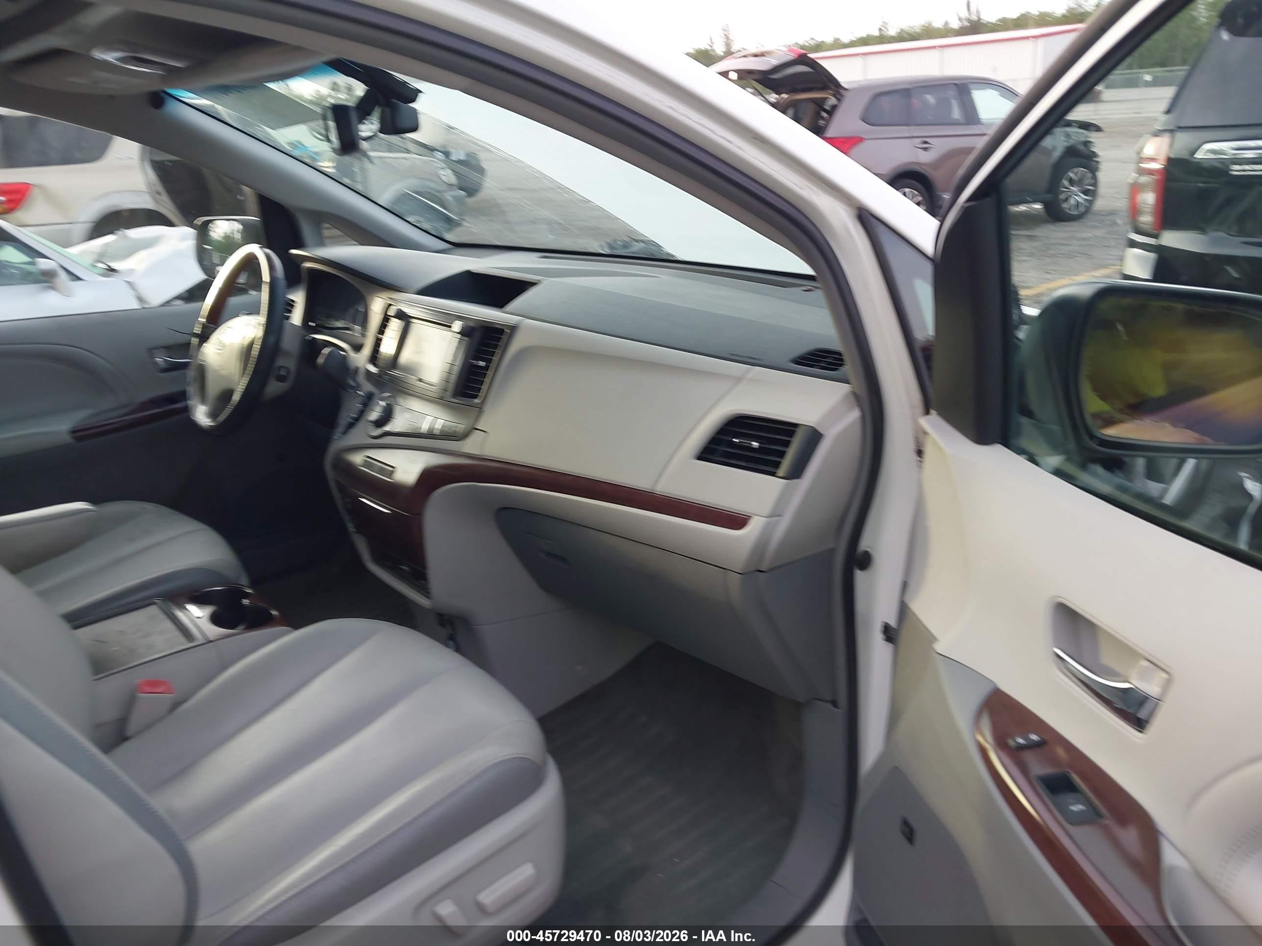 2014 Toyota Sienna Limited V6 7 Passenger Белый vin: 5TDYK3DC6ES456995
