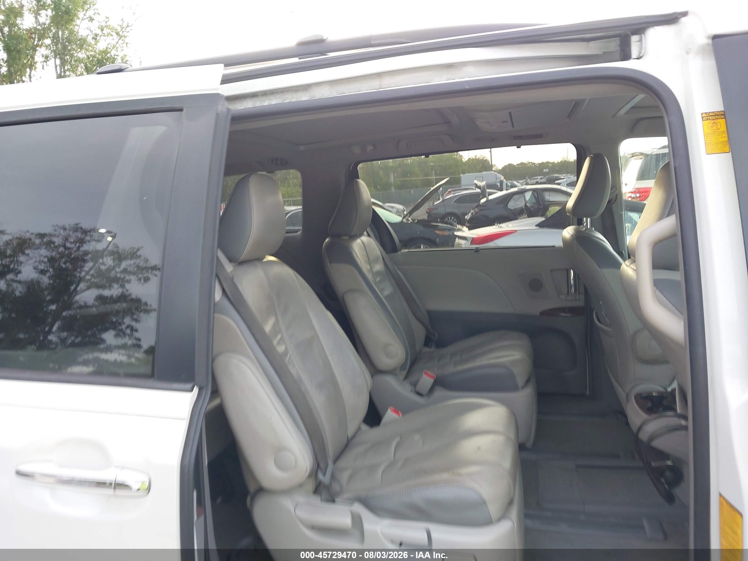 2014 Toyota Sienna Limited V6 7 Passenger Белый vin: 5TDYK3DC6ES456995
