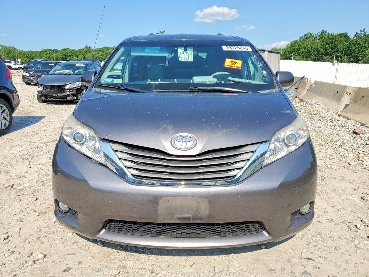 2014 Toyota Sienna Xle 8-passenger Gray vin: 5TDYK3DC6ES490676