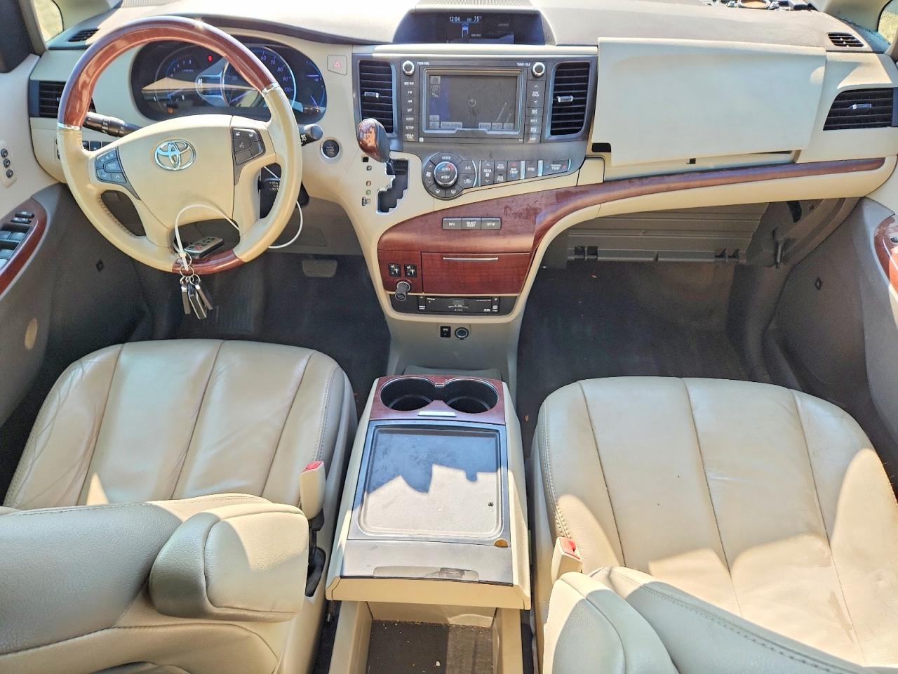 2014 Toyota Sienna Limited 7-passenger White vin: 5TDYK3DC6ES491634