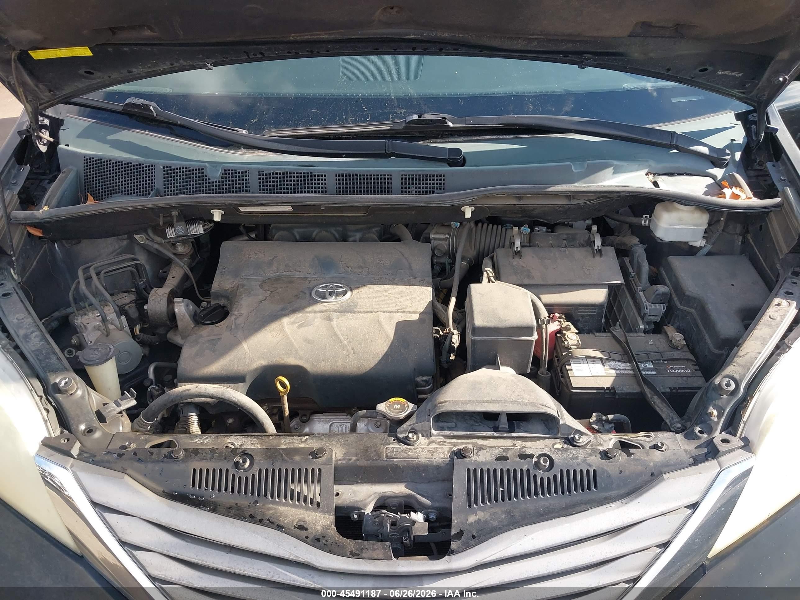 2011 Toyota Sienna Xle V6 Black vin: 5TDYK3DC7BS112006