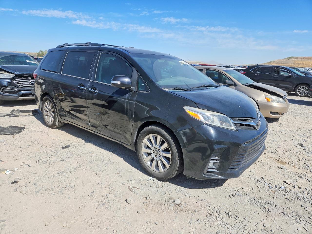 2015 Toyota Sienna Limited Premium 7-passenger Black vin: 5TDYK3DC7FS541796