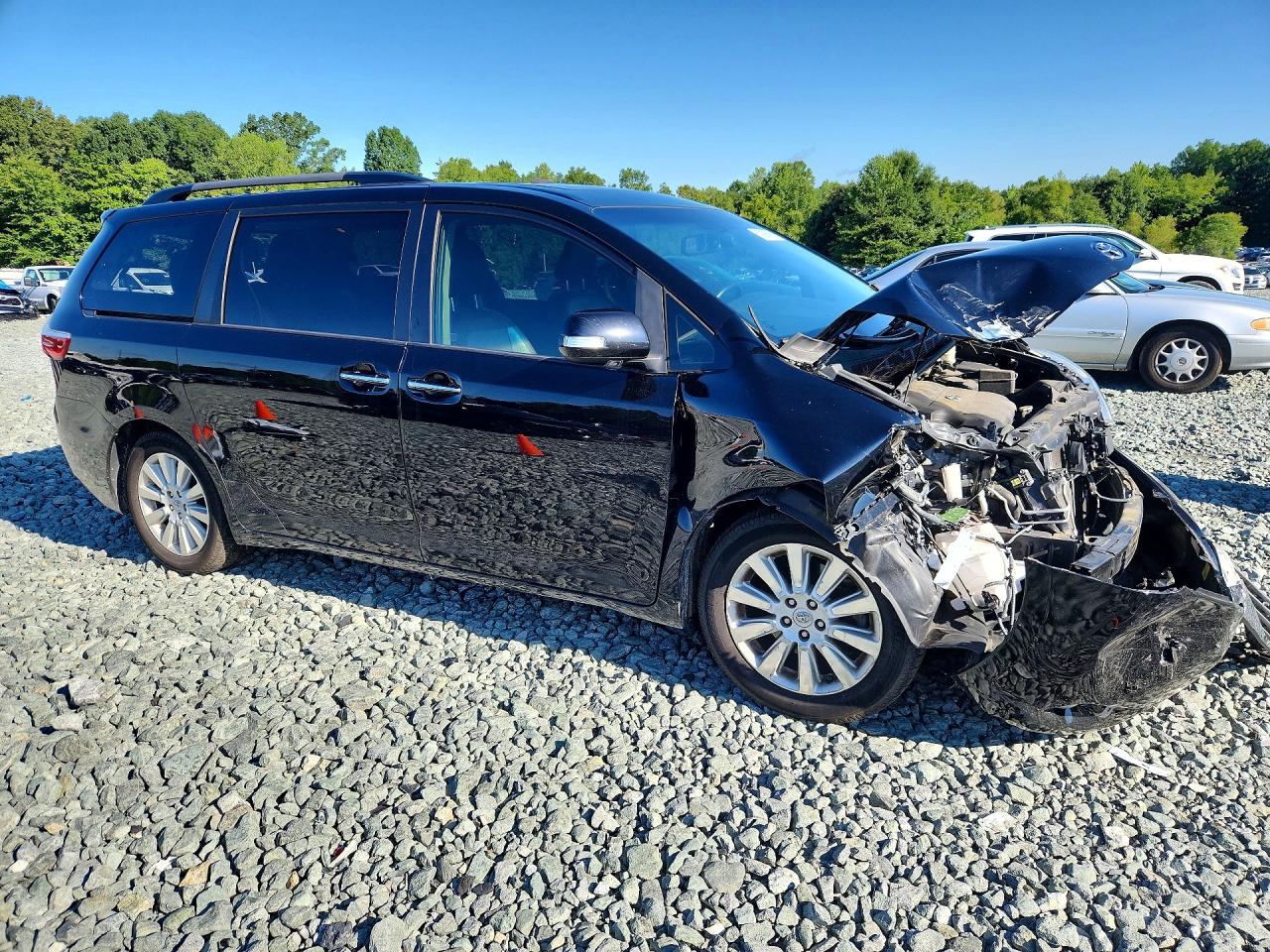2015 Toyota Sienna Limited Premium 7-passenger Black vin: 5TDYK3DC7FS664448