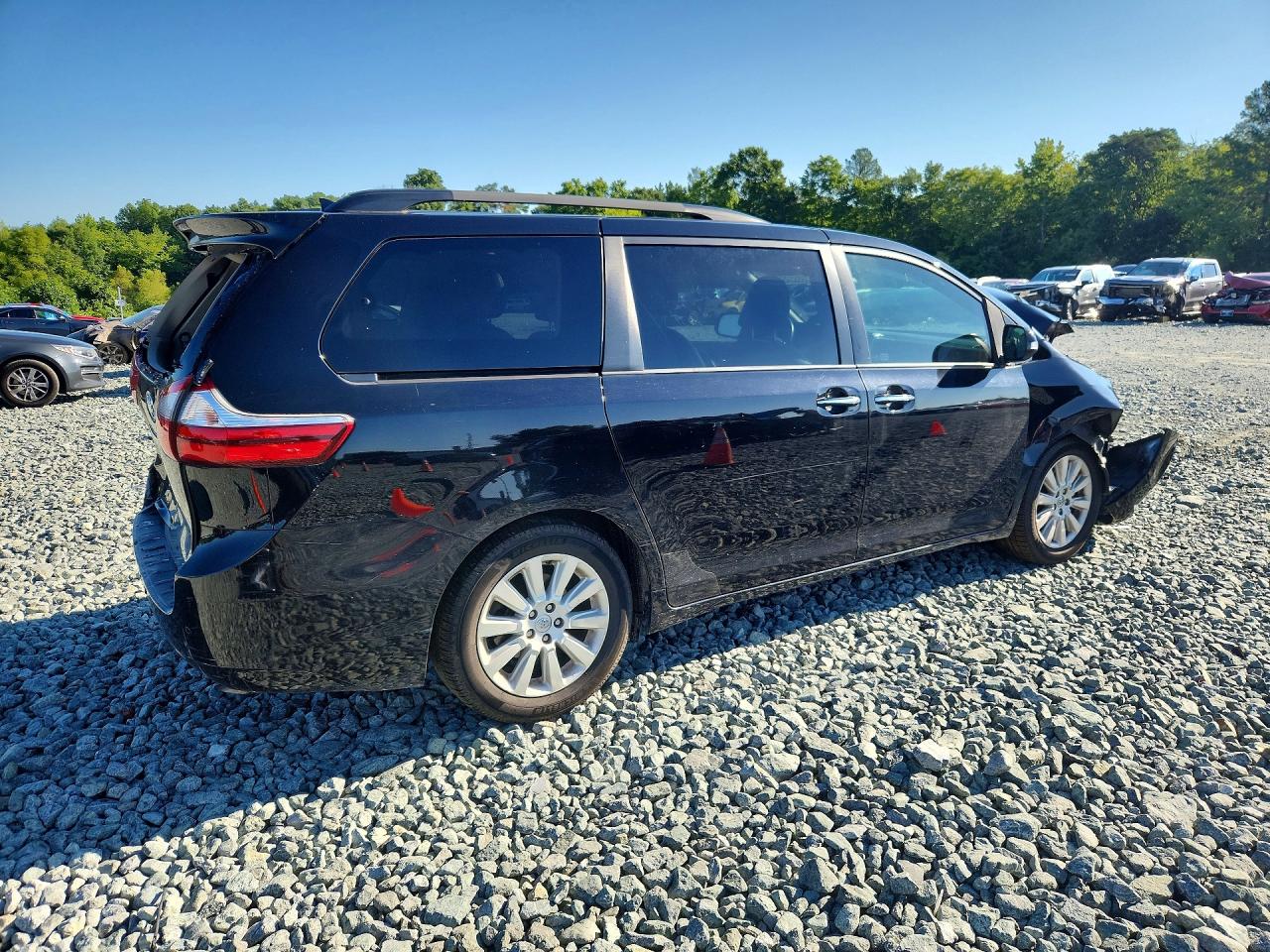 2015 Toyota Sienna Limited Premium 7-passenger Black vin: 5TDYK3DC7FS664448