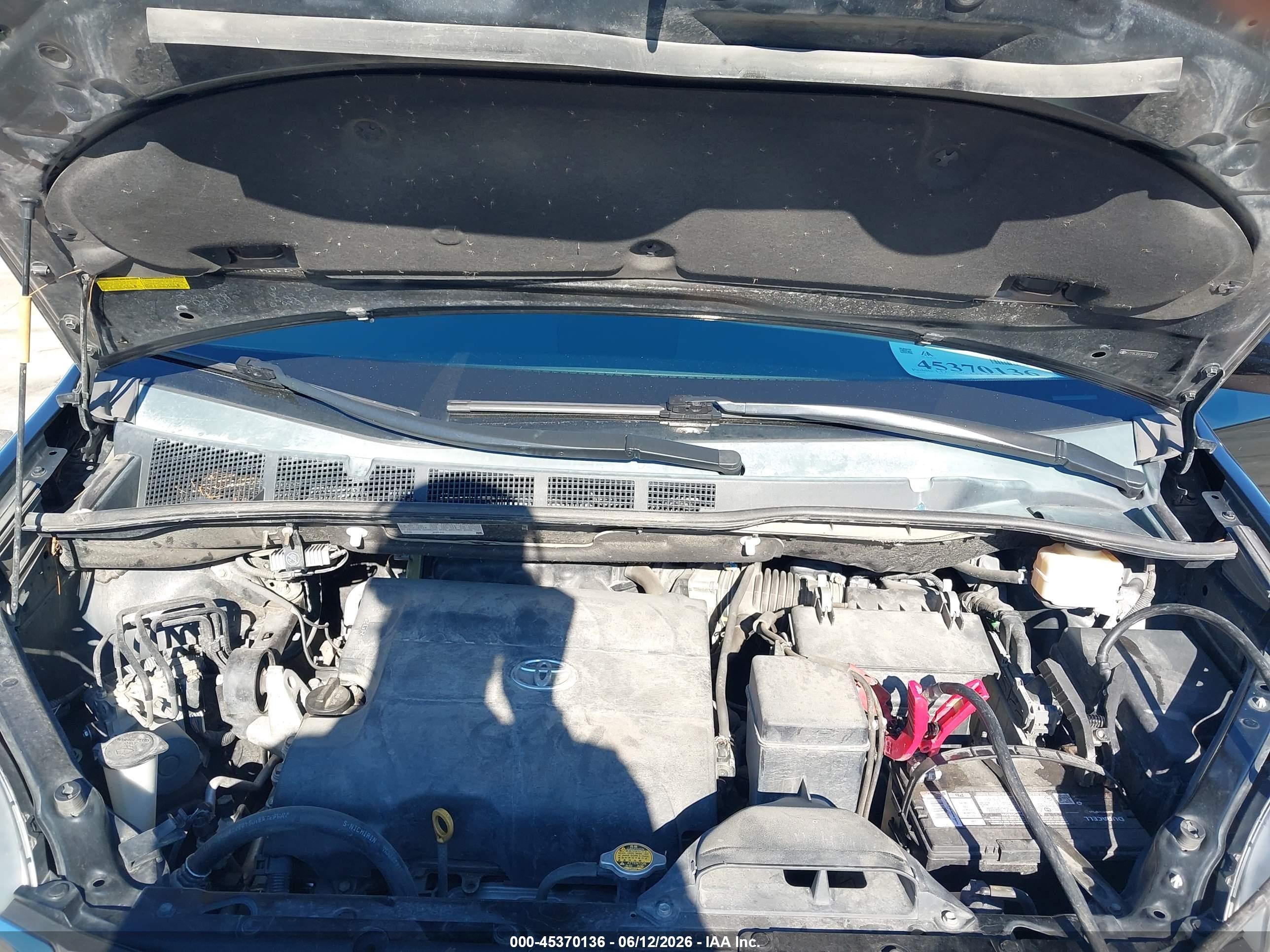 2012 Toyota Sienna Xle V6 8 Passenger Черный vin: 5TDYK3DC8CS256617